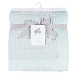 Baby Boys Blue Waffle Blanket-Gerber Childrenswear Wholesale