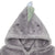 Baby Boys Charcoal Dino Robe-Gerber Childrenswear Wholesale