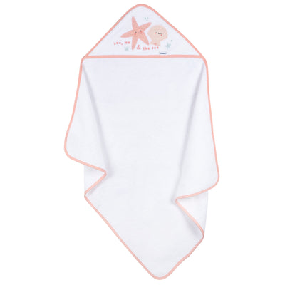 Baby Girls She Sells Sea shells Hooded Towel-Gerber Childrenswear Wholesale