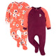 2-Pack Baby & Toddler Girls Flower Toss Blanket Sleepers-Gerber Childrenswear Wholesale