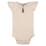 2-Pack Baby Girls Light Oatmeal Heather Bodysuit and Shorts Set-Gerber Childrenswear Wholesale