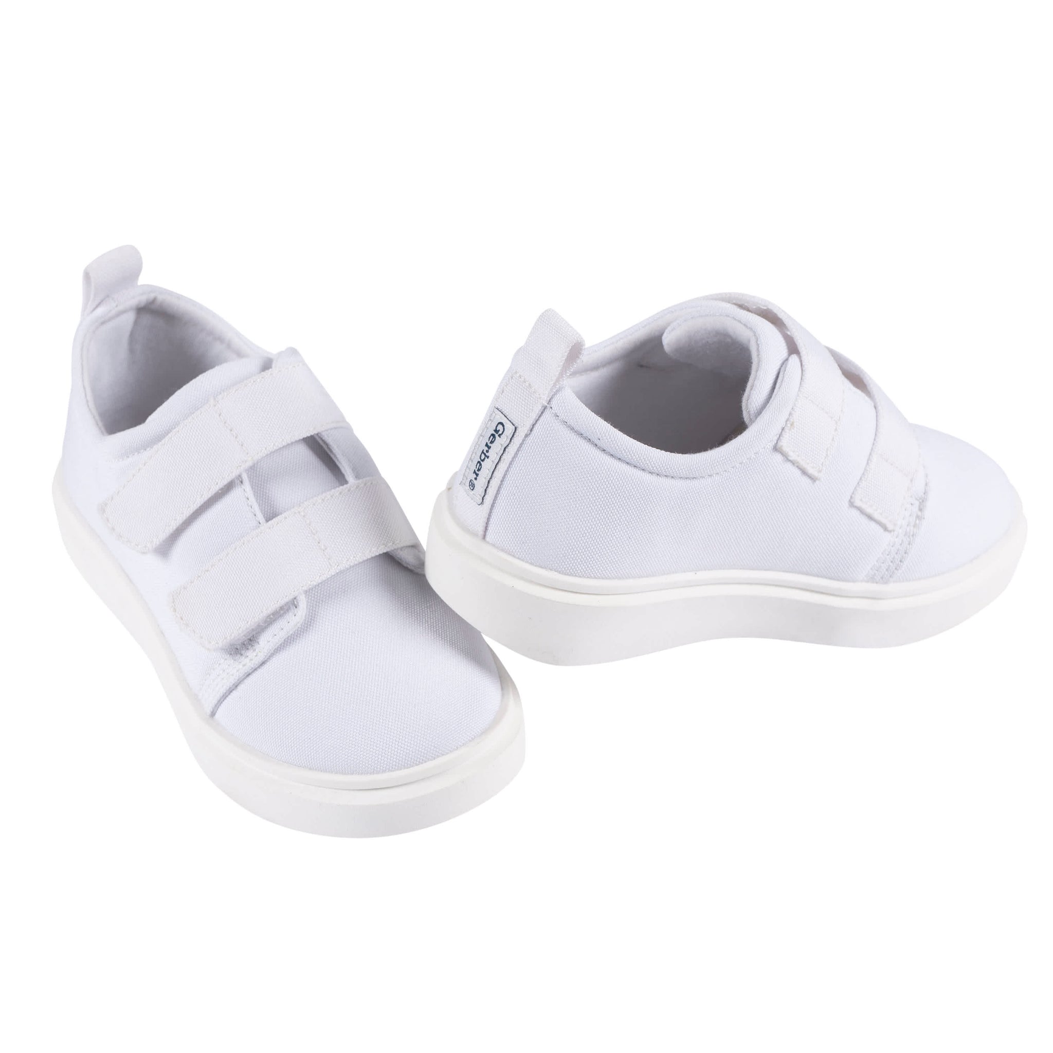 Baby Neutral White Hook & Loop Sneaker-Gerber Childrenswear Wholesale