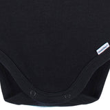5-Pack Baby Black Premium Long Sleeve Lap Shoulder Onesies® Bodysuits-Gerber Childrenswear Wholesale
