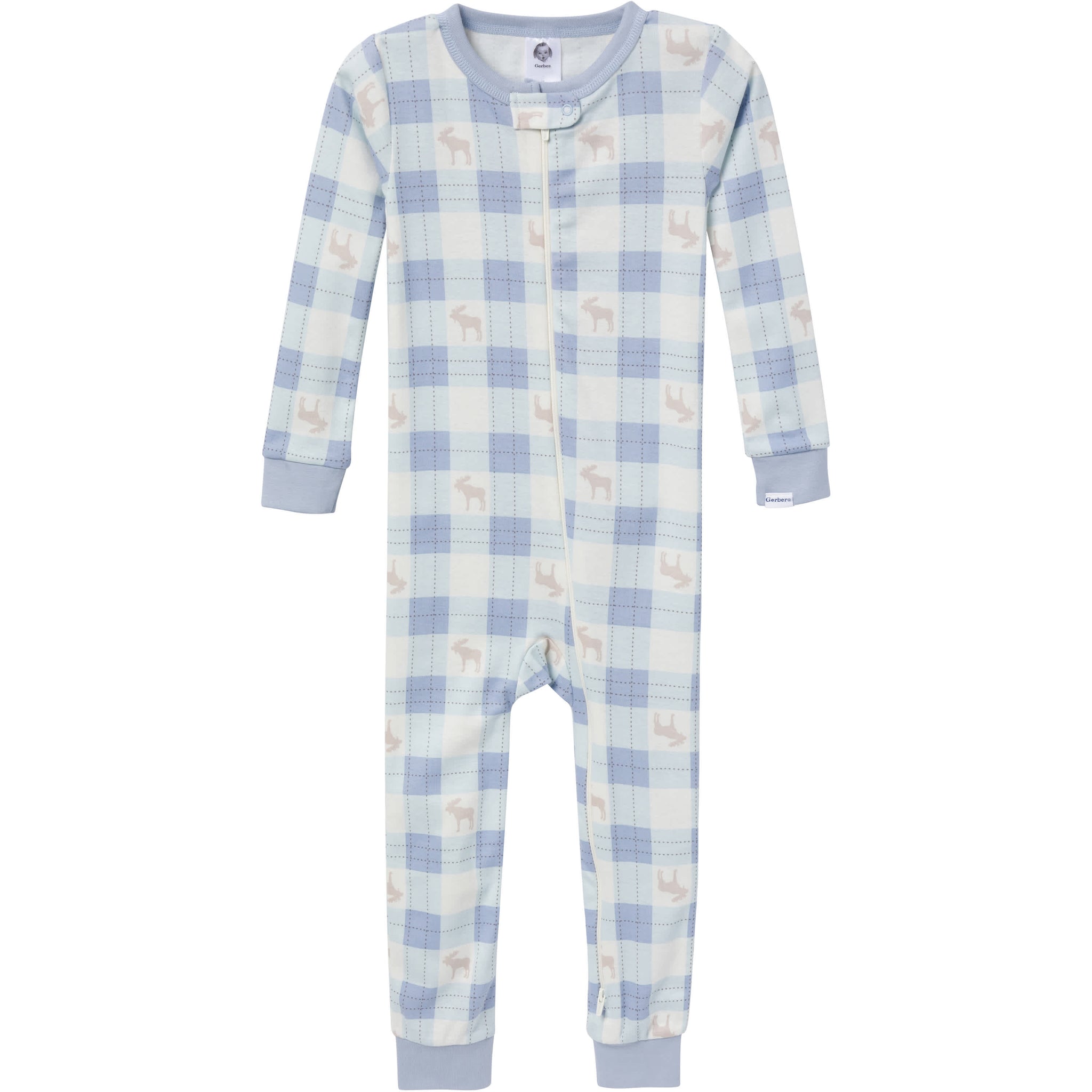 3-Pack Baby & Toddler Boys Moose & Trees Snug-Fitting Footless Pajamas-Gerber Childrenswear Wholesale