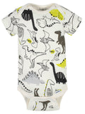 3-Pack Baby Boys Camo Dinosaur Short Sleeve Onesies® Bodysuits-Gerber Childrenswear Wholesale