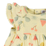 2-Piece Baby Girls Fruit Dress & Diaper Cover-Gerber Childrenswear Wholesale