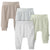 4-Pack Baby Neutral Gray and Green Fleece Pants-Gerber Childrenswear Wholesale