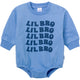Baby Boys Lil Bro Sweatshirt Bubble Romper-Gerber Childrenswear Wholesale