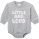 Baby Neutral Little and Loud Sweatshirt Bubble Romper-Gerber Childrenswear Wholesale