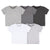 5-Pack Baby Neutral Greys Short Sleeve Tees-Gerber Childrenswear Wholesale