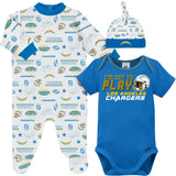 3-Piece Baby Boys Chargers Bodysuit, Sleep 'N Play & Cap Set-Gerber Childrenswear Wholesale