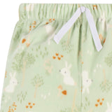 2-Piece Infant & Toddler Girls Green Forrest Fleece Pajamas-Gerber Childrenswear Wholesale