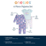 4-Piece Baby Girls Naps Pajamas Sets-Gerber Childrenswear Wholesale