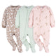 3-Pack Baby & Toddler Girls Pink Deer Fleece Pajamas-Gerber Childrenswear Wholesale
