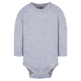 6-Pack Baby Neutral White, Gray, & Black Long Sleeve Onesies® Bodysuits-Gerber Childrenswear Wholesale