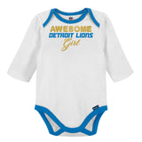 3-Piece Baby Girls Lions Bodysuit, Footed Pant, & Cap Set-Gerber Childrenswear Wholesale