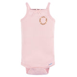 4-Pack Baby Girls Retro Floral Onesies® Bodysuits-Gerber Childrenswear Wholesale