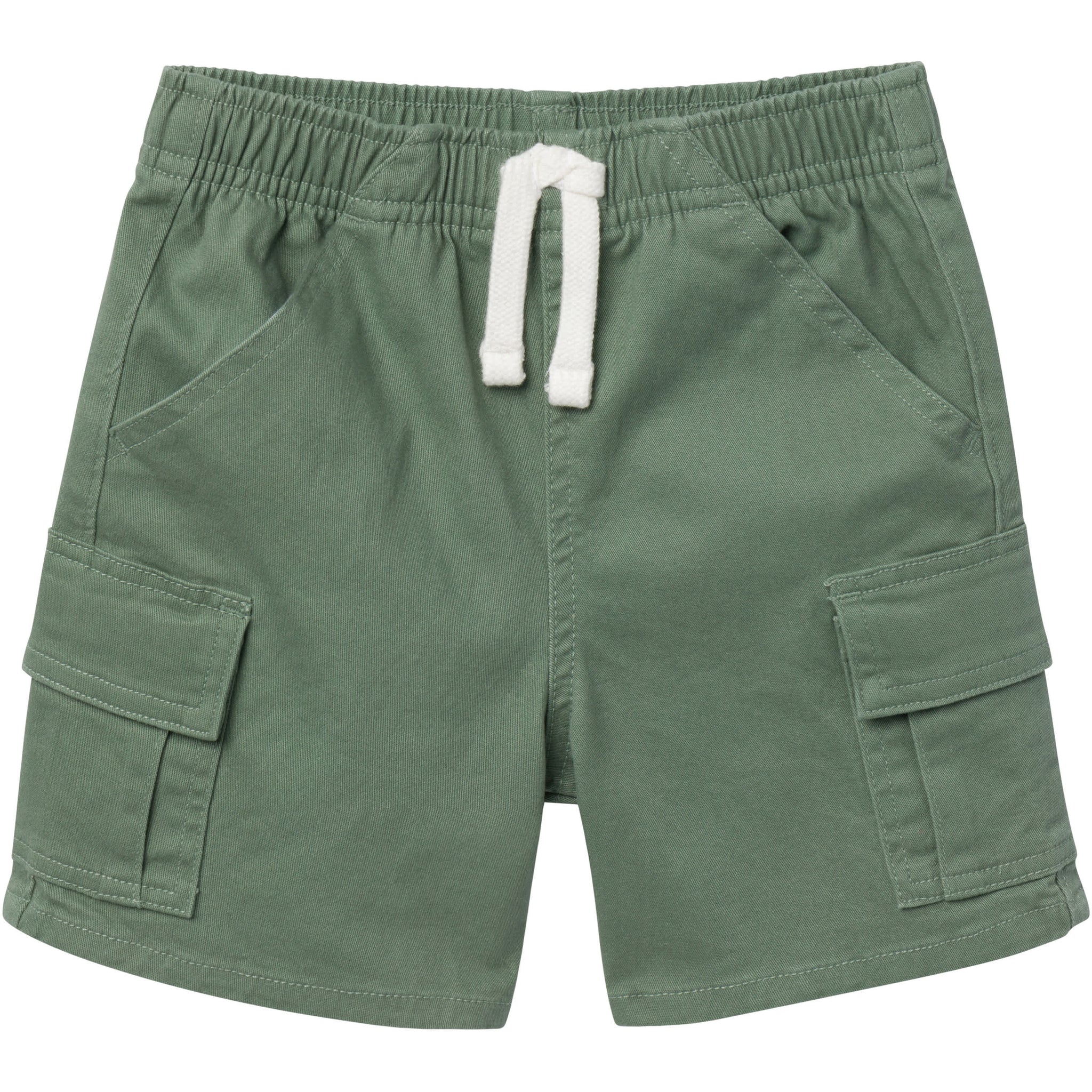 Infant & Toddler Boys Green Twill Shorts-Gerber Childrenswear Wholesale