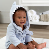 Baby Boys Blue Shark Robe-Gerber Childrenswear Wholesale