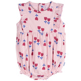 3-Pack Baby Girls Strawberries Rompers-Gerber Childrenswear Wholesale