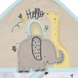 4-Pack Baby Neutral Little Animals Hooded Towel and Washcloths-Gerber Childrenswear Wholesale