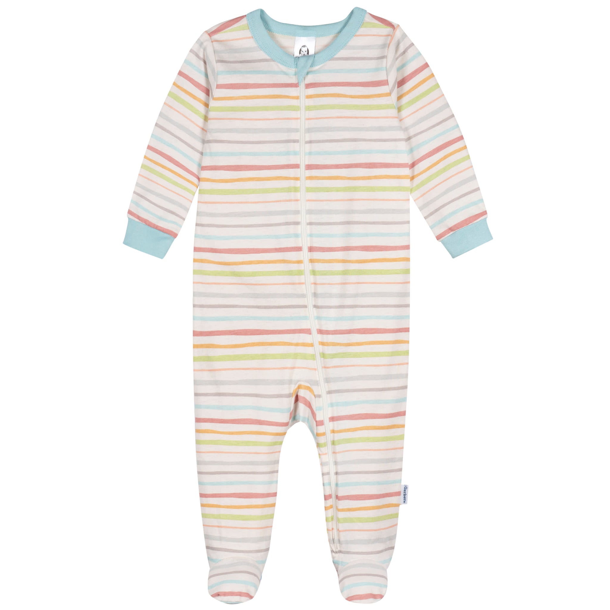 Baby Neutral Multi-Color Stripes Sleep 'N Play-Gerber Childrenswear Wholesale