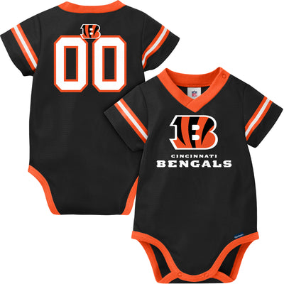 Baby Boys Bengals Short Sleeve Jersey Bodysuit-Gerber Childrenswear Wholesale