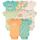 8-Pack Baby Girls Good Days Short Sleeve Onesies® Bodysuits-Gerber Childrenswear Wholesale