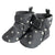 Baby Neutral Gray Stars Soft Booties-Gerber Childrenswear Wholesale