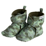 Baby Boys Green Camo Soft Booties-Gerber Childrenswear Wholesale