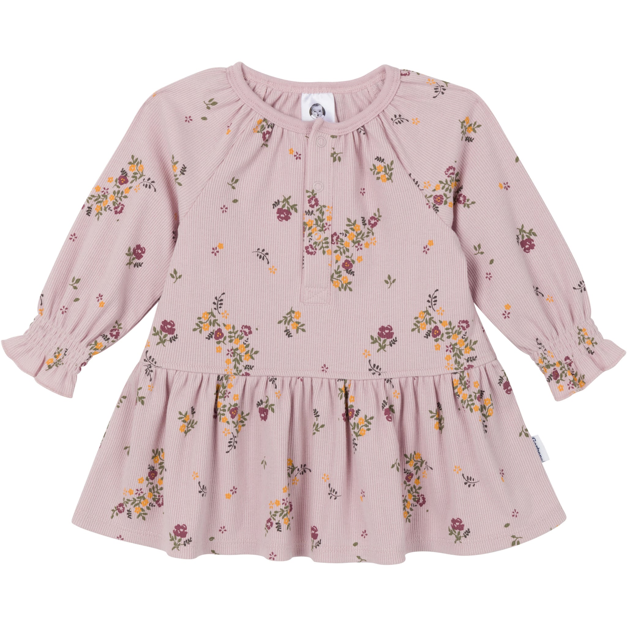 Baby Girls Floral Dress-Gerber Childrenswear Wholesale