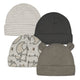 4-Pack Baby Boys Hedgehog Caps-Gerber Childrenswear Wholesale