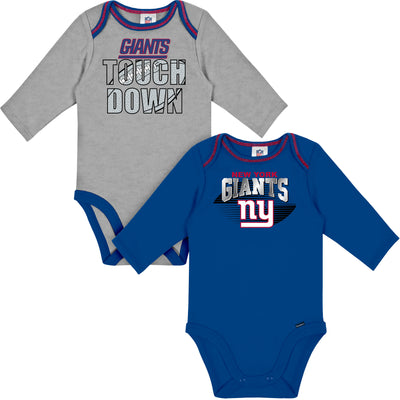 2-Pack Baby Boys Giants Long Sleeve Bodysuits-Gerber Childrenswear Wholesale