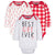 3-Pack Baby Neutral Best Gift Ever Long Sleeve Onesies® Bodysuits-Gerber Childrenswear Wholesale