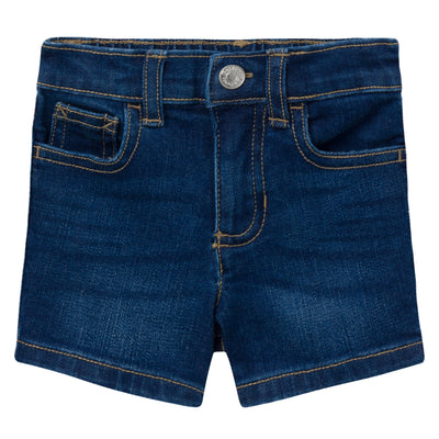 Infant & Toddler Neutral Dark Wash Denim Shorts-Gerber Childrenswear Wholesale