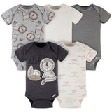5-Pack Baby Boys Lion Short Sleeve Onesies® Bodysuits-Gerber Childrenswear Wholesale
