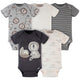 5-Pack Baby Boys Lion Short Sleeve Onesies® Bodysuits-Gerber Childrenswear Wholesale