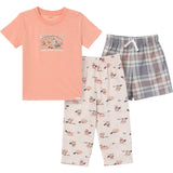 3-Piece Toddler Boys Woodlands T-Shirt, Shorts & Pants Pajama Set-Gerber Childrenswear Wholesale