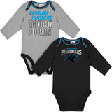 2-Pack Baby Boys Panthers Long Sleeve Bodysuits-Gerber Childrenswear Wholesale