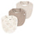 3-Piece Baby Neutral Tan/Ivory Bandana Set-Gerber Childrenswear Wholesale