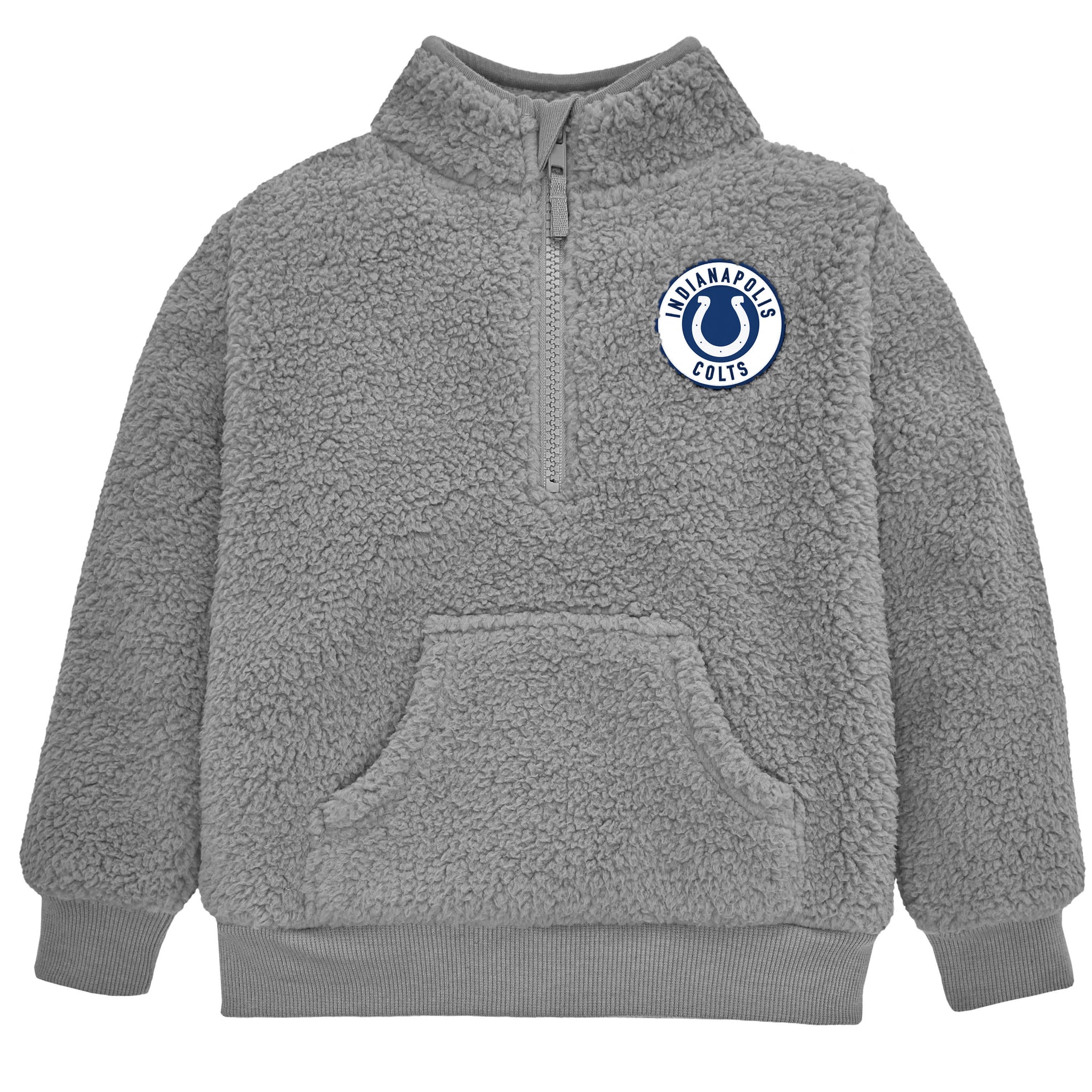 Infant & Toddler Boys Colts 1/4 Zip Sherpa Top-Gerber Childrenswear Wholesale
