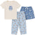 3-Piece Toddler Boys Bear T-Shirt, Shorts & Pants Pajama Set-Gerber Childrenswear Wholesale