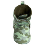 Baby Boys Green Camo Soft Booties-Gerber Childrenswear Wholesale