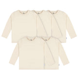 5-Pack Baby & Toddler Natural Premium Long Sleeve T-Shirts-Gerber Childrenswear Wholesale