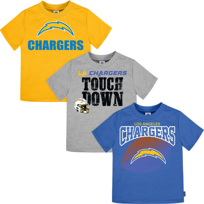 3-Pack Infant & Toddler Boys Chargers Short Sleeve Tees-Gerber Childrenswear Wholesale