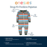 3-Pack Baby Girls Lemons Footless Pajamas-Gerber Childrenswear Wholesale