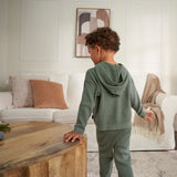 2-Piece Infant and Toddler Boys Olive Green Sweater Knit Set-Gerber Childrenswear Wholesale
