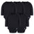 5-Pack Baby Black Premium Long Sleeve Lap Shoulder Onesies® Bodysuits-Gerber Childrenswear Wholesale