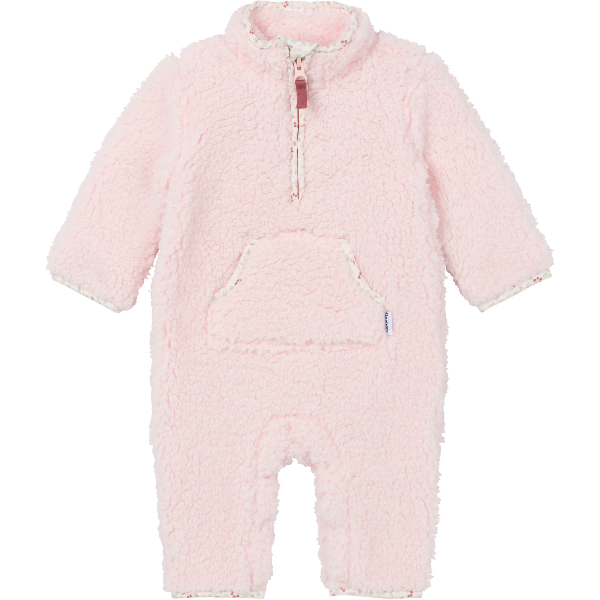 Baby Girls Pink Fleece Romper-Gerber Childrenswear Wholesale