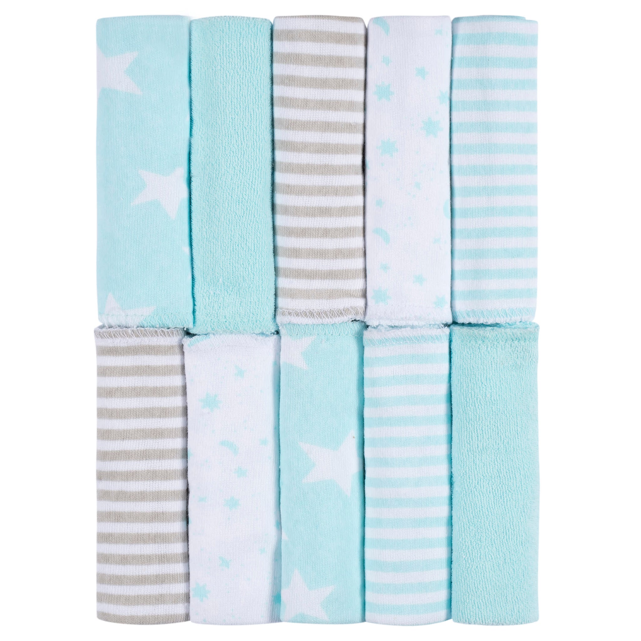 10-Pack Baby Neutral Little Animals Washcloths-Gerber Childrenswear Wholesale